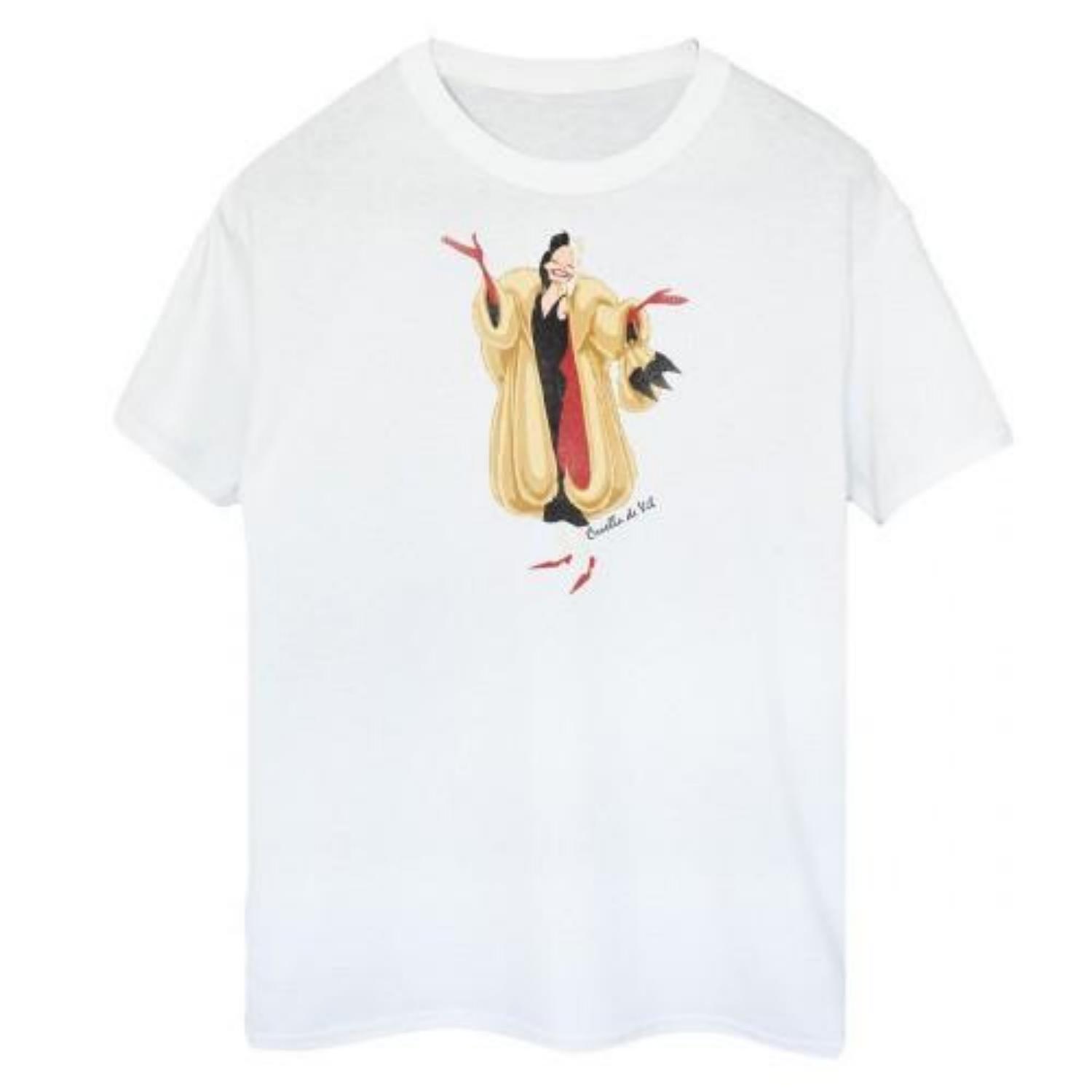 101 Dalmatians Womens_Ladies Cruella De Vil Boyfriend T-Shirt S разноцветный