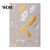 Decorative Body Art Decals Golden Silver-color Metallic Tattoo Sticker for Women Girls, Temporary Hypoallergenic Stickers Face Arm Decoration,