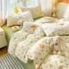 Class A Maternal And Infant Grade Washed Cotton Bed Four-Piece Set, Children'S Cartoon Bed Sheet Quilt Cover, Dormitory Single Quilt Cover 3Pcs Set
