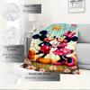 1pc Flannel Disney Mickey Mouse Riding Dolphin Bedding Throw Blanket Sofa Cover Gift Home