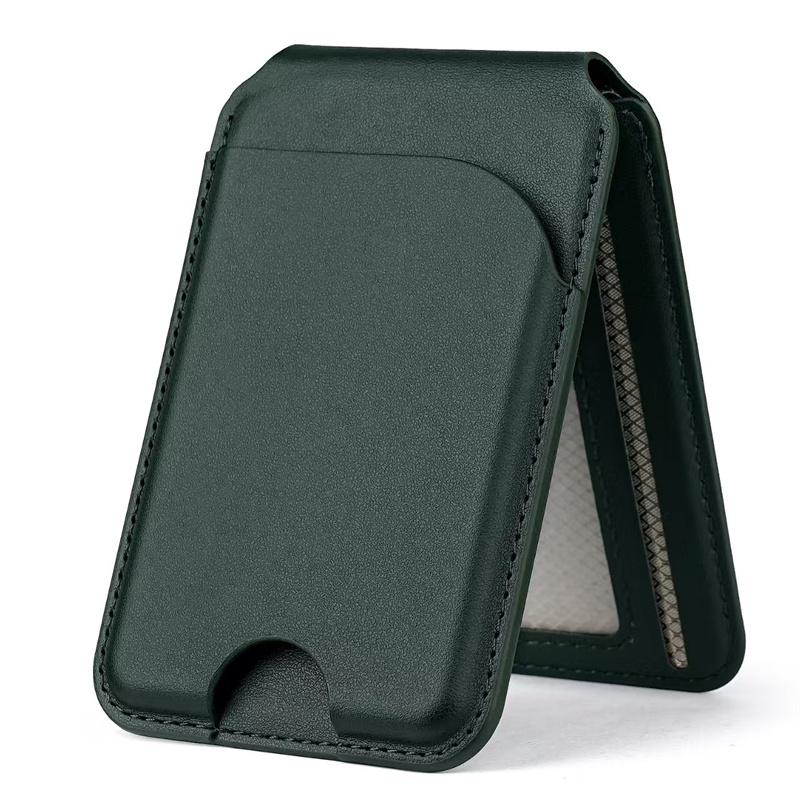 Pivot-Fold Magnetic Card Holder With Magsafe Strong Magnetic Phone Mount With Adjustable Stand