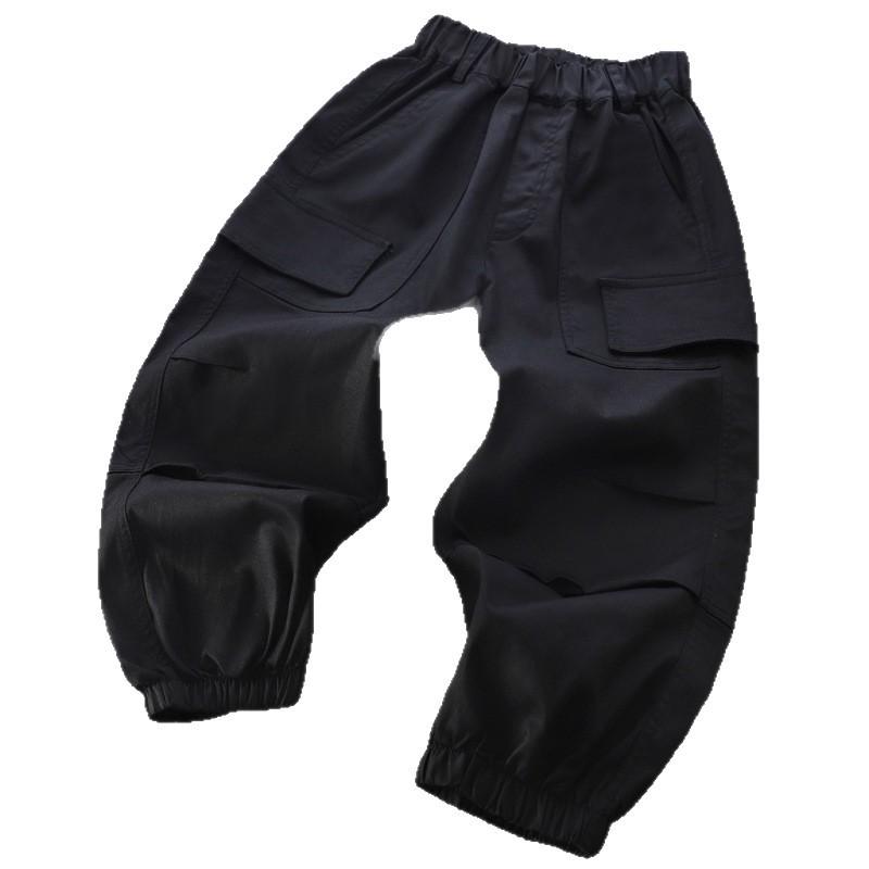 2025 Dětské keprové cargo kalhoty z prané bavlny - Klasické a všestranné sportovně ležérní