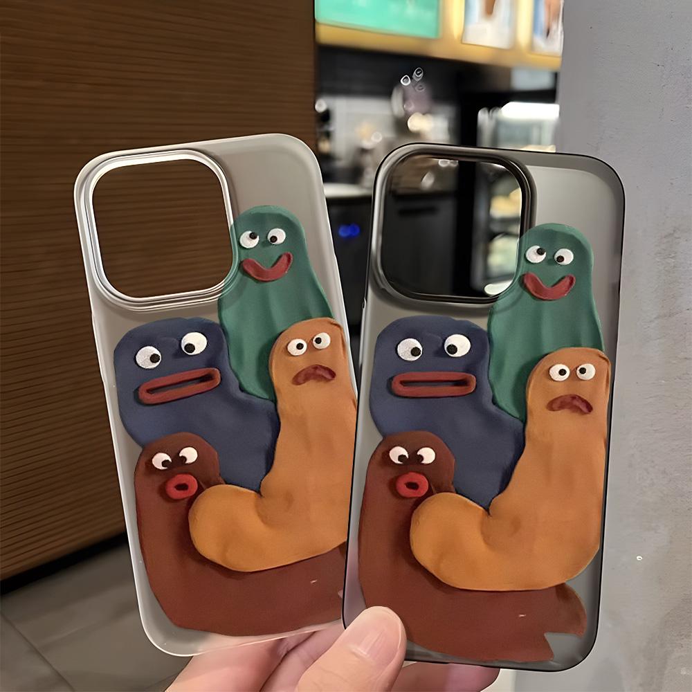 Silicone Phone Case for iPhone 11 Funda iPhone 15 Pro Max 16 13 14 Plus 12 Mini 16promax 15promax Transparent Matte Coque Cover