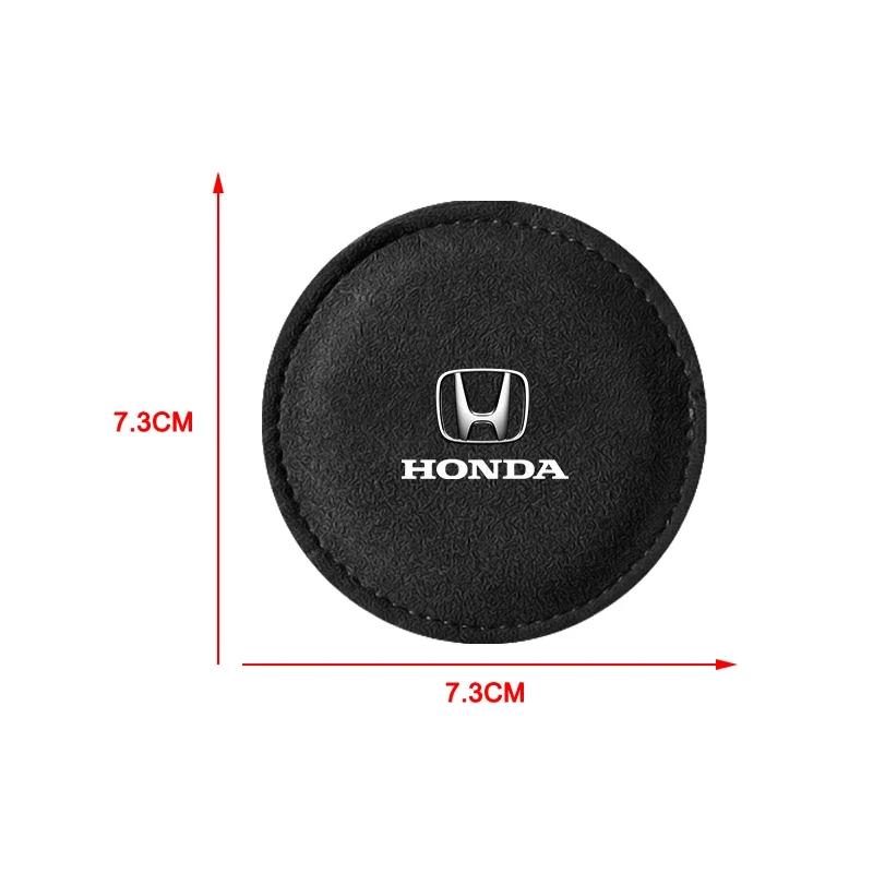 2025 Car New Honda 2Pcs Car Coaster Water Cup Bottle Holder Mat Anti-slip Pad Accessories For Honda Civci Prelude FIT City CRZ C
