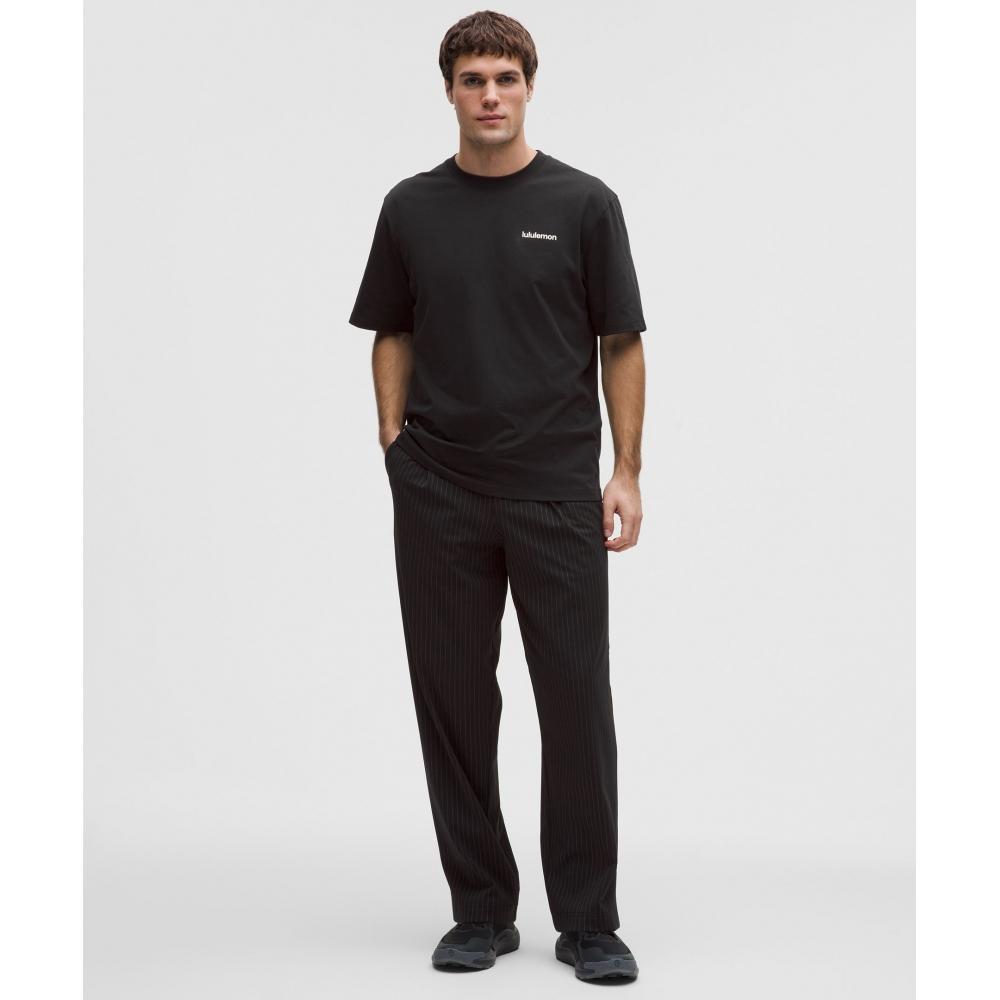 Lululemon HeavyweighT CoTTon Jersey T shirT  Wordmark Black