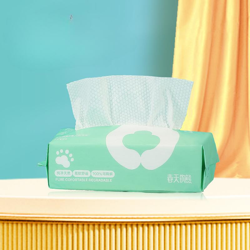 Small Cotton Face Towel Disposable Travel Bag Clean Face TowelDry and Wet Dual-purposeThickened Cotton Soft Towel