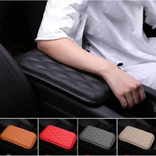 Car Leather Armrest Cushion Universal Pad Center Console Box Protect Trim Cover