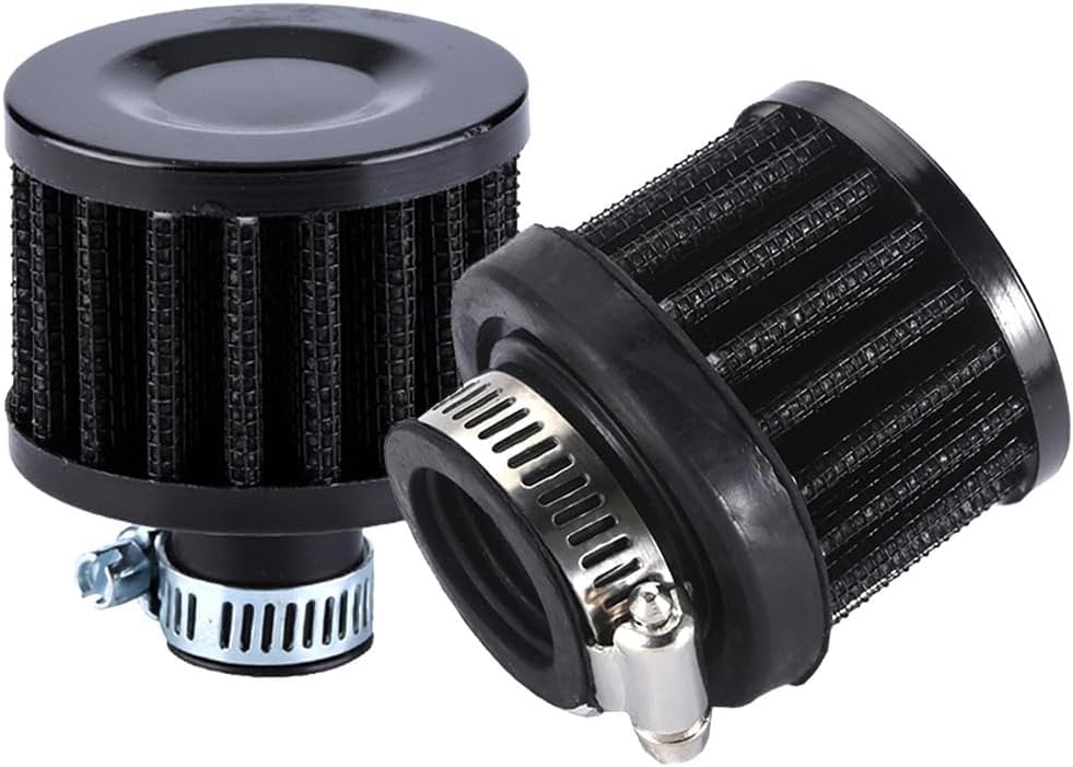 2pcs Air Filter Valve Cover Breather 12mm Air Filter Cold Air Intake Filter Breather