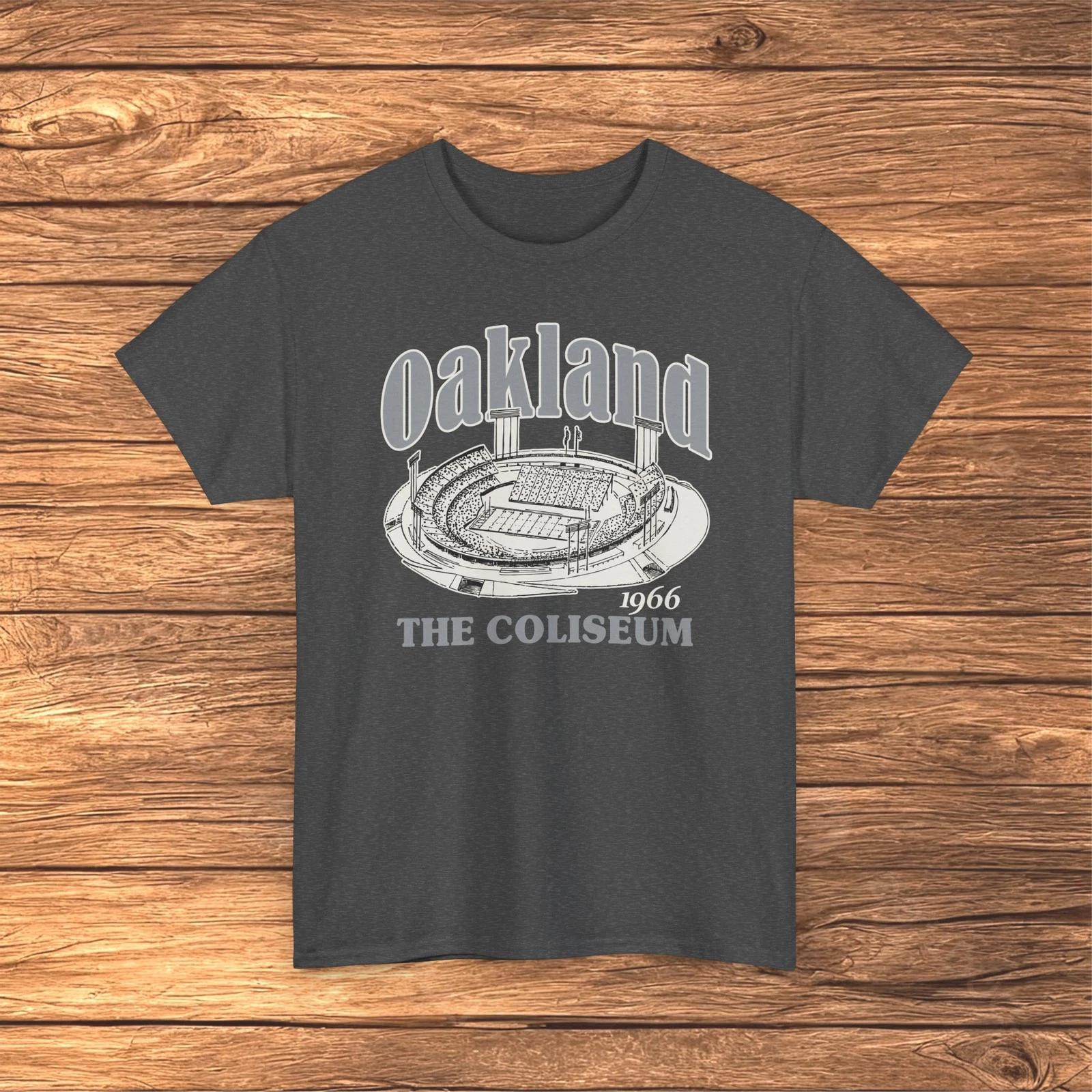 Oakland Coliseum 1966 Football Stadium T-Shirt - Oakland Raiders S