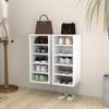 Day and Night - Day and Night Shoe Rack Furniture 2 Units White Plywood 31.5x35x70 Cm