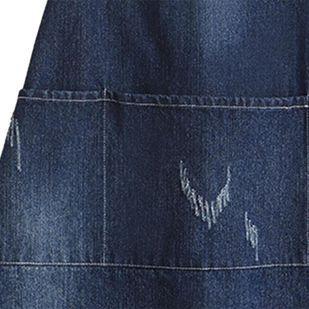 Kuchařská zástěra Denim Vysoká náprsenka Pracovní pro DIY Keramická sochařská umělecká práce Umělec Kuchaři