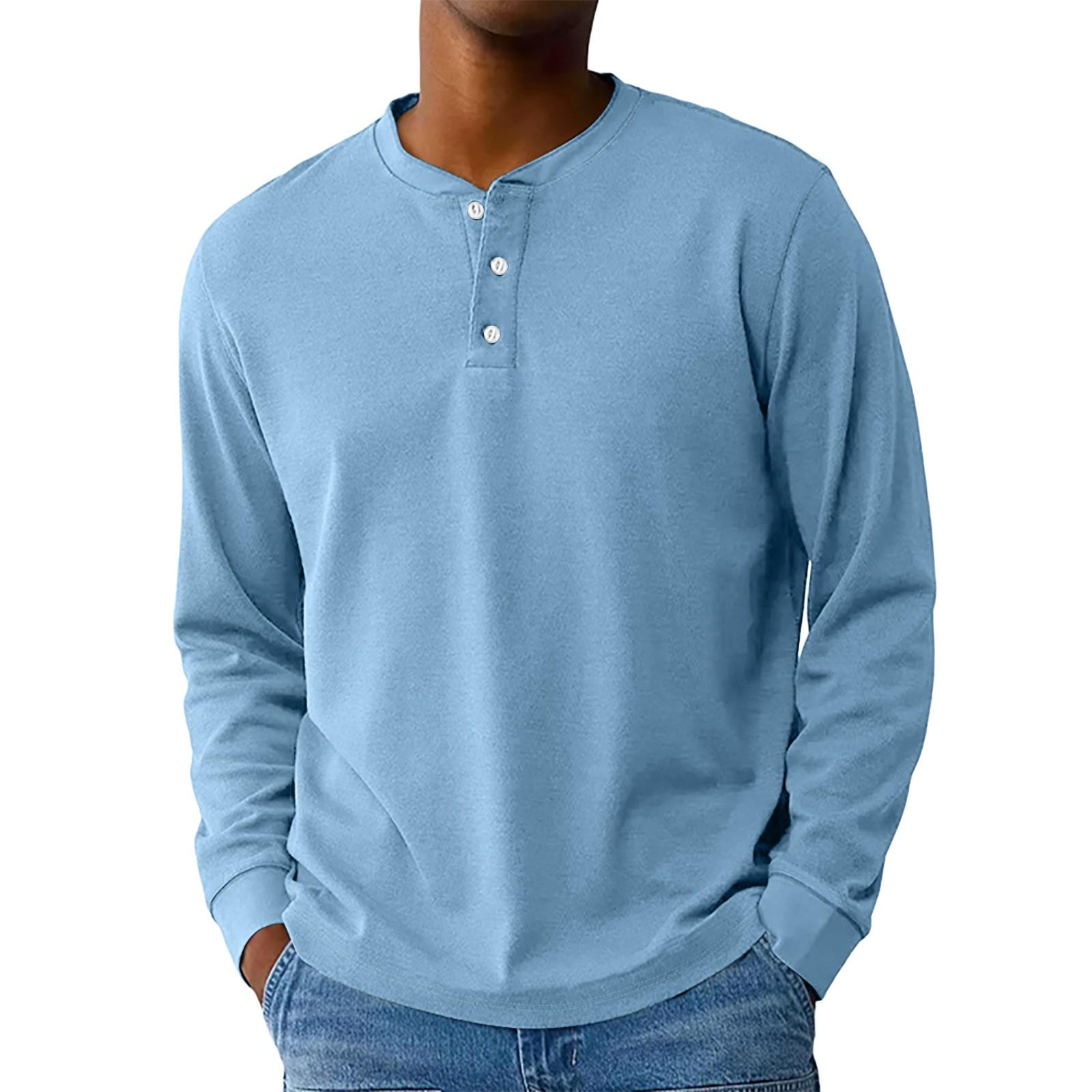 

Мужская свободная повседневная толстовка с длинными рукавами, лацканами и застежкой-молнией XXL синий