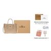 Coach Mollie Brand Logo Detachable Shoulder Strap Coated Canvas Tote Bag Shopping Bag Shoulder Crossbody Handbag 25 Women Tote Sand Chalk CV965-IMXDM