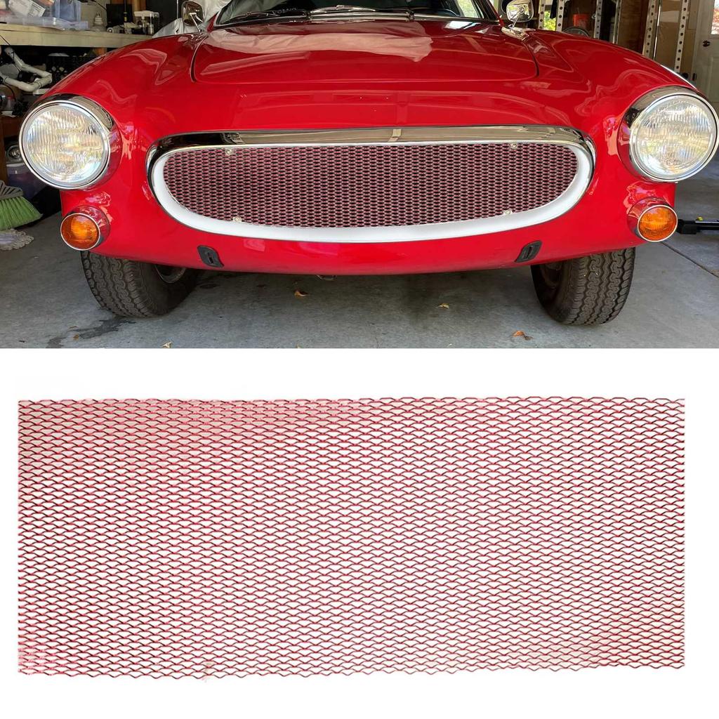 Car Front Center Grid Grille Rhombic Mesh Stable Structure Aluminum Fit for Cars
