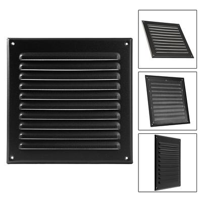 1Pc Air Vent 100-400mm Aluminum Louver Vent Grille Cover Square/rectangle Vent Insect Screen Cover For Kitchen Bathroom