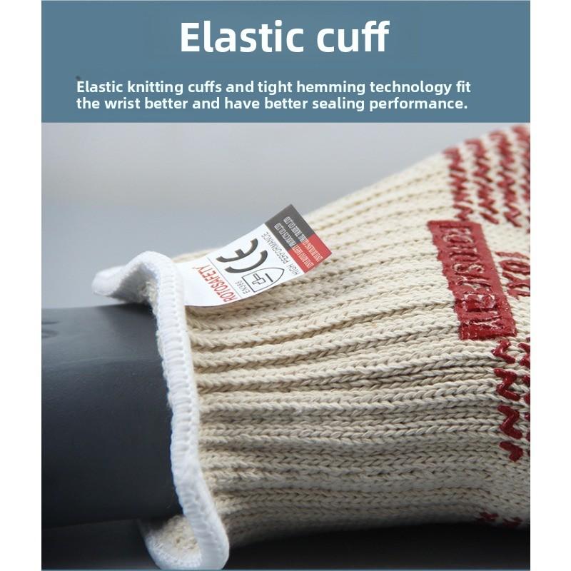 250 degree high temperature resistant gloves pure cotton insulation gloves oven mitts insulation abrasion resistantnon-slip gloves