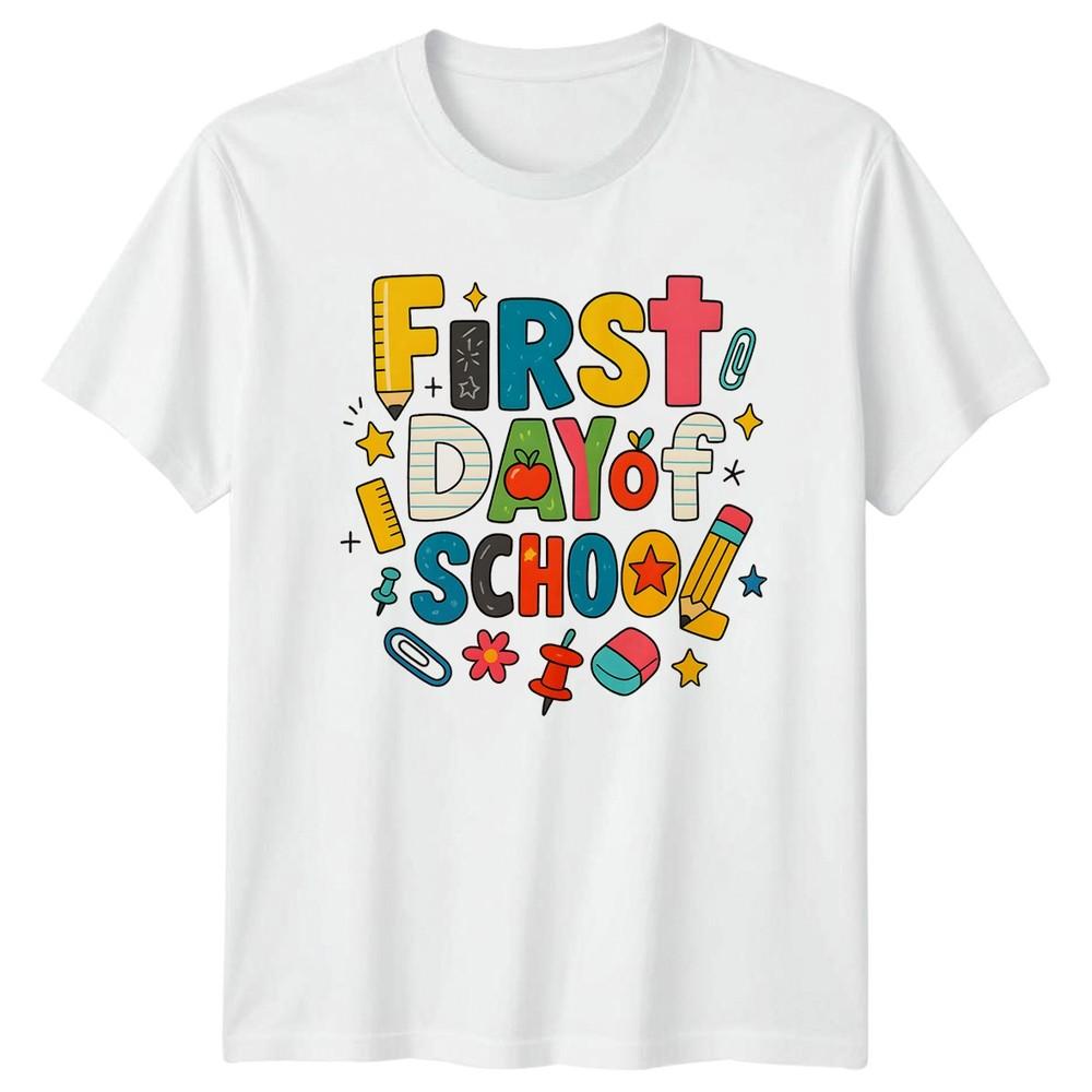 First Day Of School Unisexs TShirt Kindergarten Teacher Back To School S