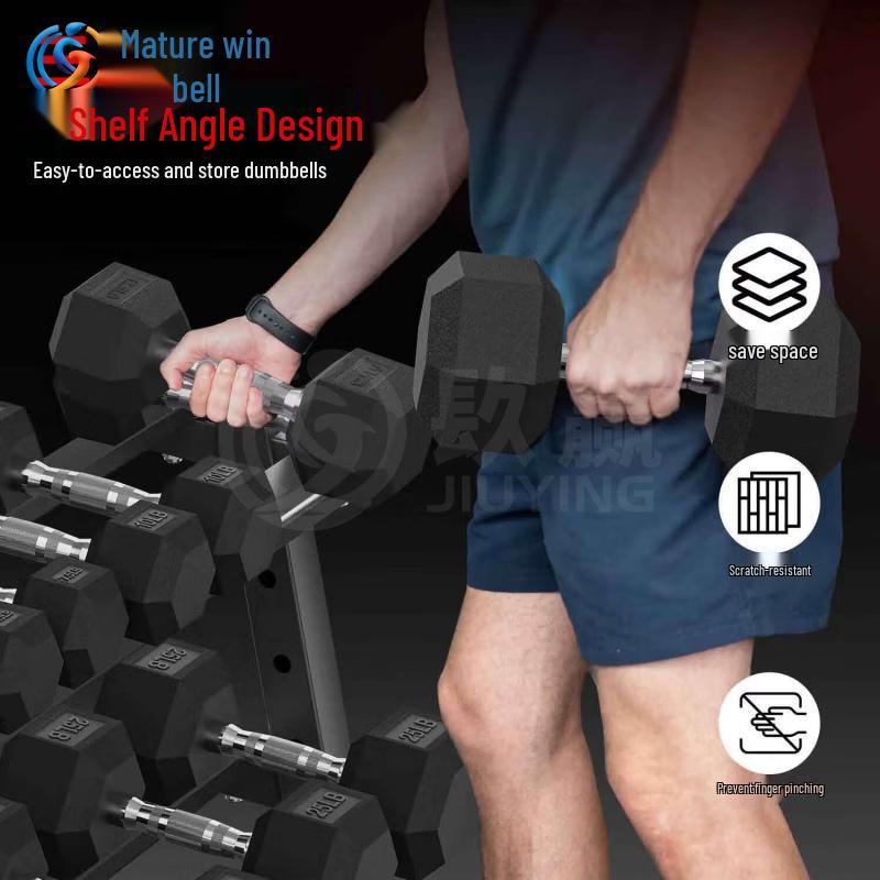 Three-Tier Dumbbell Rack