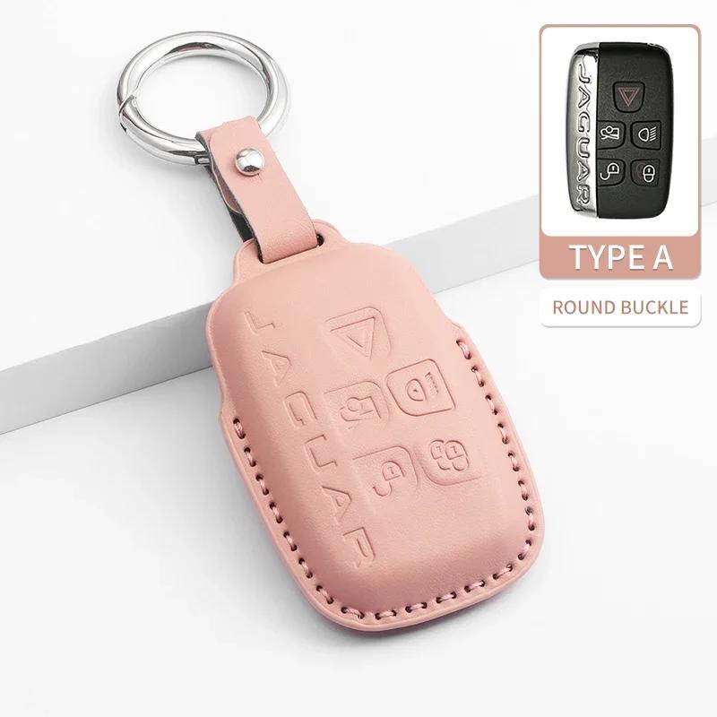 For Land For Jaguar Car Key Case Cover Shell Rover Range Rover Evoque Discovery Sport Velar Xe E-Pace Xf Accessories Pu Leather