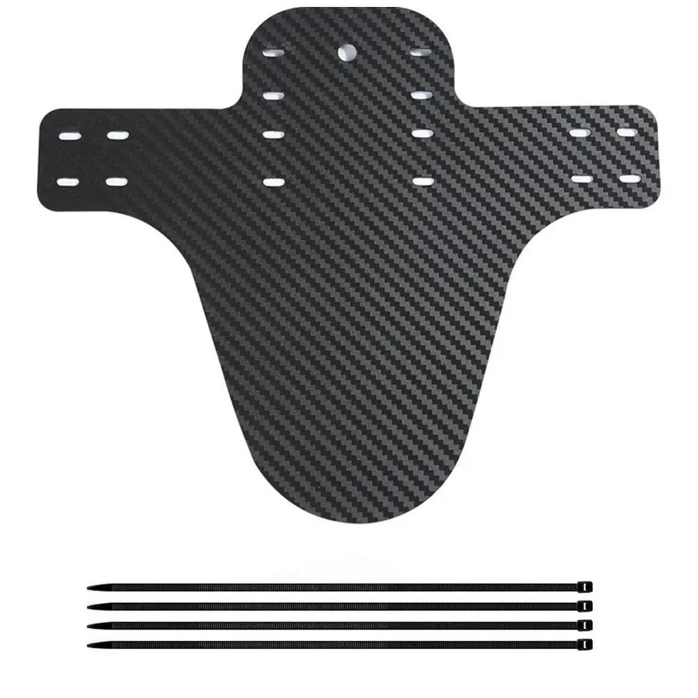 1~10pcs Bicycle Fender Mountain Carbon Pattern Bike Mud Guard For Front Rear Wheel Mudguard Ultralight Cycling MTB Fender