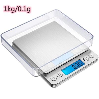 0.01g/0.1g Precisie LCD Digitale Weegschaal Draagbare Mini Elektronische Meetinstrument voor Keuken Sieraden Gewicht Weegschaal