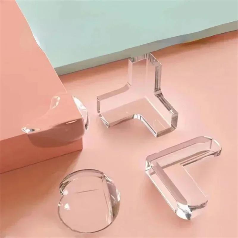 Baby Safety Silicone Edge Protector Soft Transparent Child Proofing Anti-Collision Table Corner Cover Furniture Protection for Kids