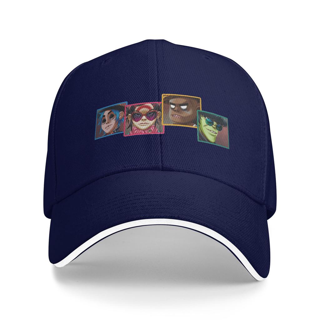 Band GGorillaz Baseball Cap  Tennis Skate Sun Visor Trucker Hat Couple Women Fashion Design Baseball Caps
