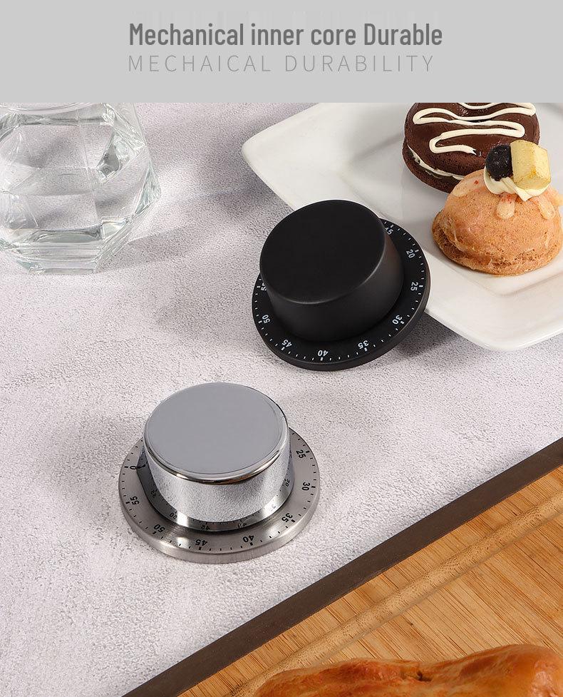 Mechaniczny minutnik kuchenny ze stali nierdzewnej: Menedżer czasu gotowania i nauki