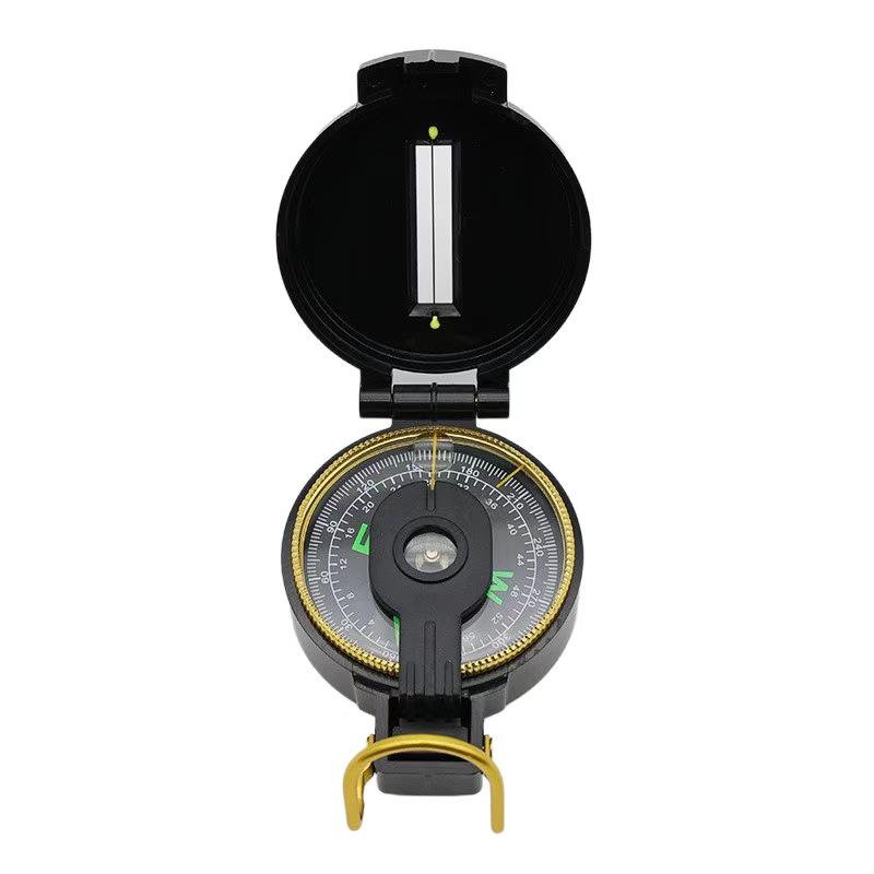 American Outdoor Multifunctional Metal Compass for Camping, Off-Roading, Geological Surveys, and Combat Equipment. чёрный