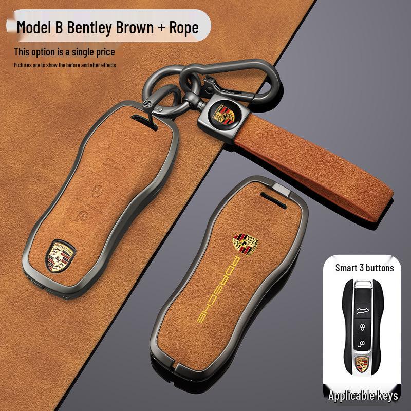 Funda de Carcasa para Llave Porsche para Cayenne, Panamera, Macan, 911, 718, Taycan