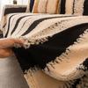 Sofa Protector, Vintage Interlaced Comfortable Sofa Blanket, Suitable for Pets, Anti-slip Protection, Luxury Thick Velvet Sofa Cover