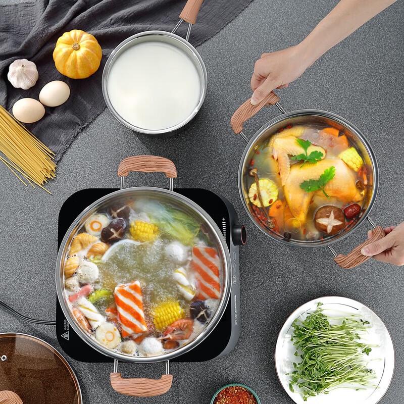 Saint Bid 3-Piece Stainless Steel Cookware Set