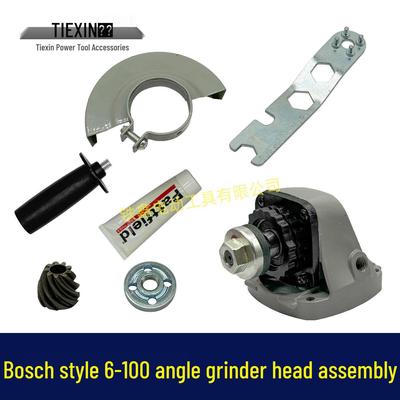 Conjunto da Engrenagem Frontal para Esmerilhadeira Angular Bosch 6-100 6600, Reparo Rápido.