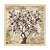 Paper Tree Wall Art Frame Painting, Multicolor, Abstract, 12.5 X 12.5 In, Set of 1