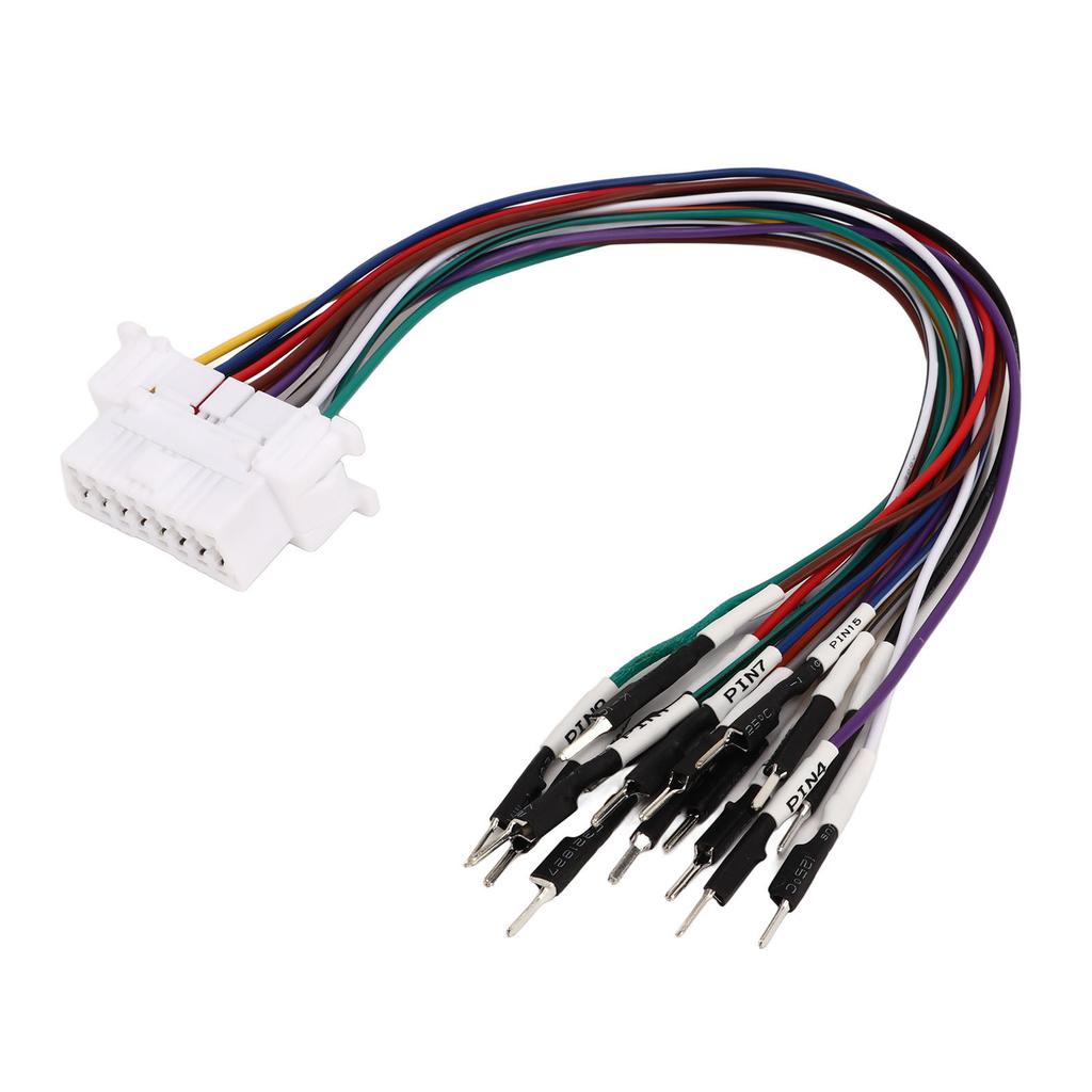 16 Pin OBD2 Connector Cable Welding Free Fault Detection Code Removal Diagnostic Jumper Adapter