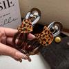 Retro Leopard Cat Printed Twist Hair Clip for Women Fashion Ponytail Twist Clip Hairpins Barrettes Girls Hair Accessories