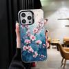 Cherry Blossom Sakura Fashion Soft Phone Case for iPhone 15 16 17 Pro Max 17Air 16E 14 Plus 13 12 Mini Shockproof Cover Back She
