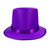 Bright Color Magicians Hat for Women Men with Satin Belt Tall Hat Cosplay Costume Adult Theme Party Stage Performers Hat