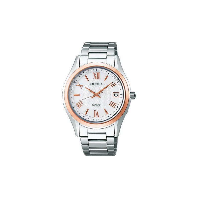 

SEIKO 100 meters waterproof solar Quartz titanium strap 39.2mm men s watch white dial SADZ200 синій