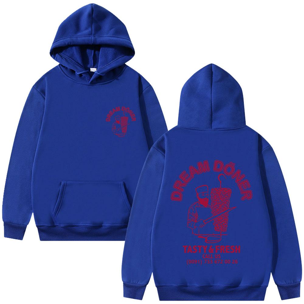Doner Kebab Karl Marx Socialist Funny Meme Hoodie Unisex Casual Fleece Vintage Pullover Hoodies Oversized Sweatshirt
