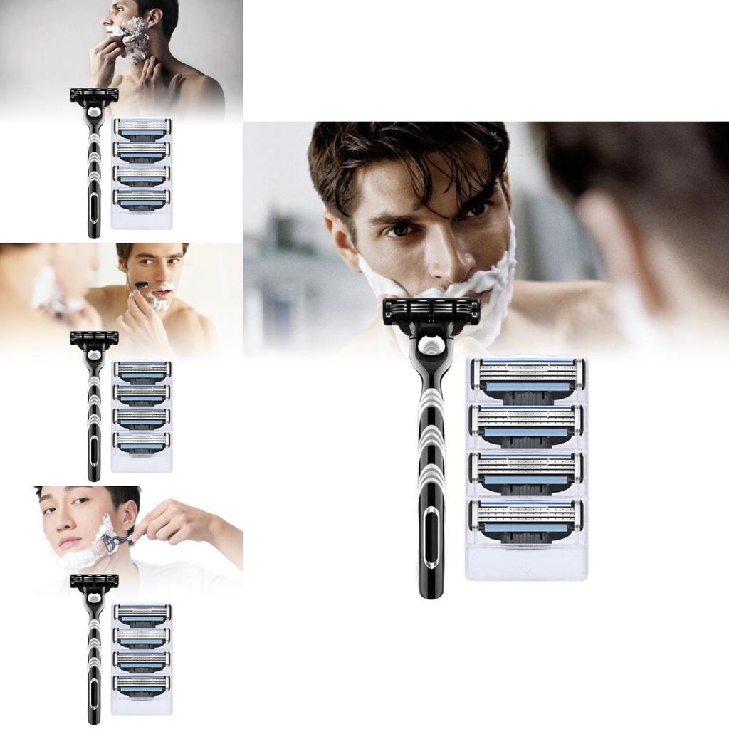 Premium German Three Blade Manual Shaving Razor With Smooth Shaving Experience For Men