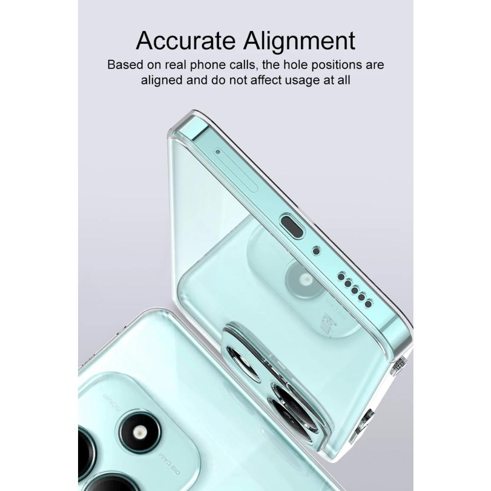 Ultra Thin Silicone Soft Case for Xiaomi Redmi Note 14 13 12 Pro+ Pro Plus 14C 13C 12C 11A 4G 5G Clear Back Cover Shockproof