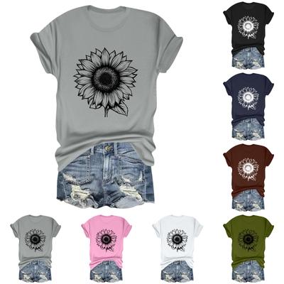 Child Casual Daily με στρογγυλή λαιμόκοψη εμπριμέ κοντομάνικο T-shirt Letter Top