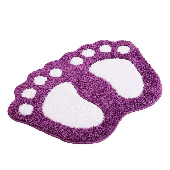 Yousheng Bathroom Floor Mat Quick Drying Anti-Slip Machine Washable Bath Rug Funny Foot Design Bedroom Entryway Door Mat