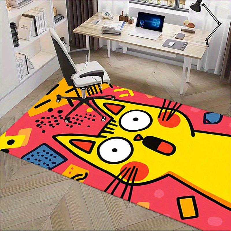 Line Kitten Office Carpet Soft Polyester Entrance Carpet Washable Non slip Machine Washable Indoor C