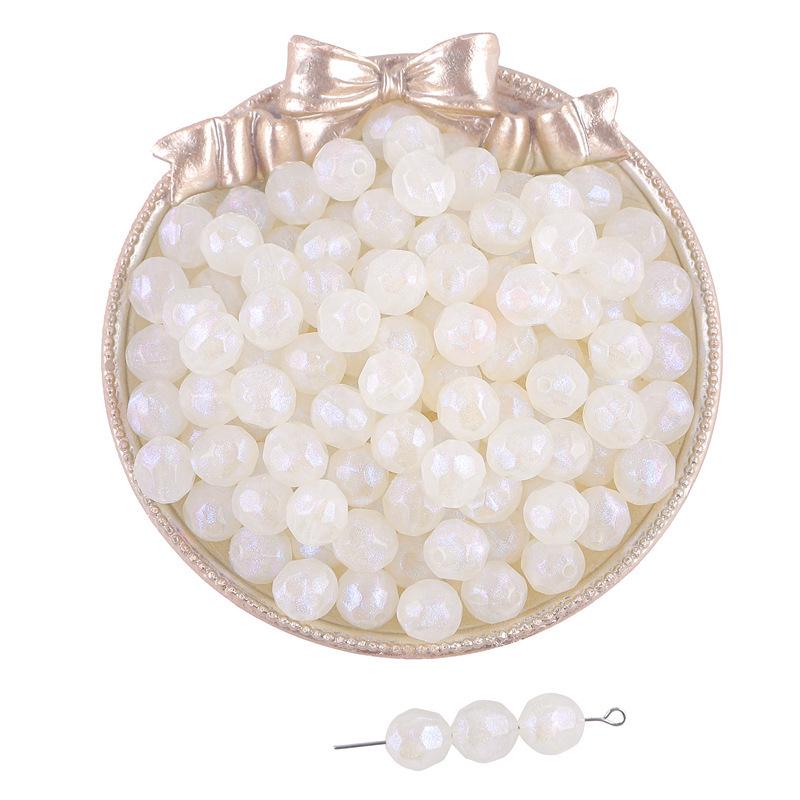 10mm Iridescent Starry Acrylic Bead for DIY Jewelry, Bracelet, and Phone Chain Making