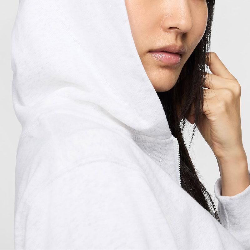 Nike Chill Terry Solid Color Loose Zip Hoodie Jacket Women Outerwear Birch-Heather FN2420-051