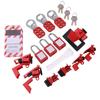 Electrical Lockout Tagout Kit Loto Tag Hasp Padlock Breaker Lock Out Device Storage Bag for Industrial Use