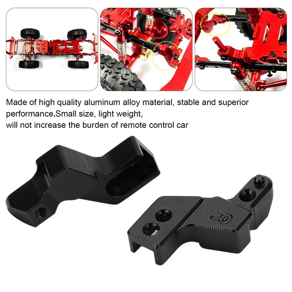 2pcs Front Bumper Mounts Aluminum Alloy Lightweight Front Fixing Seats with Screws Wrench for   SCX24 1Celsius24 RC Car