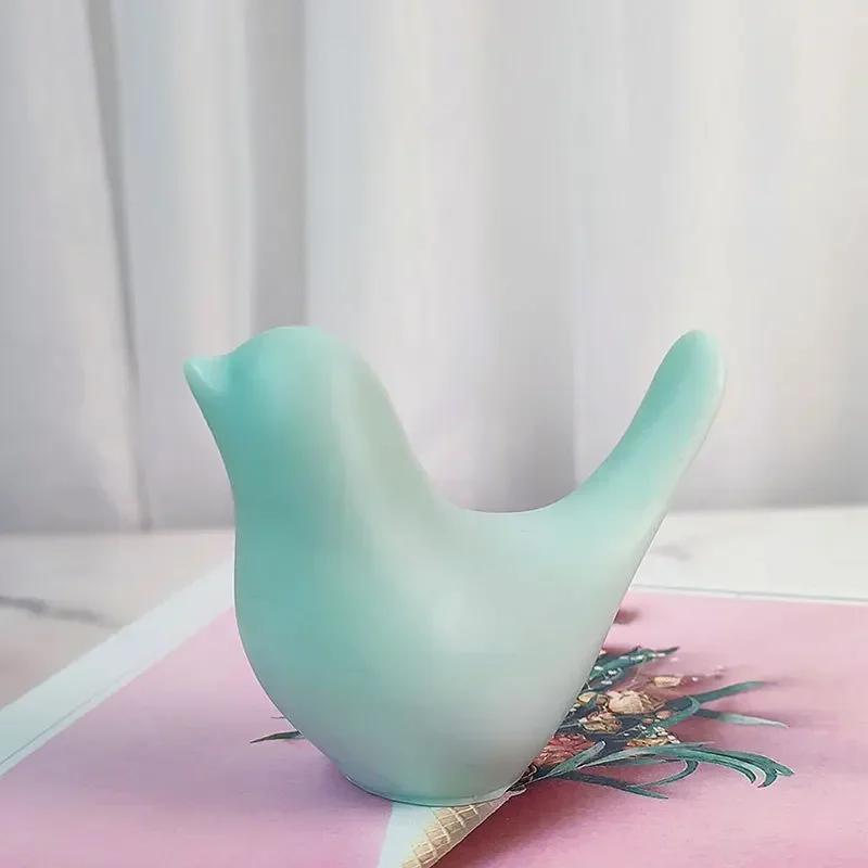 Wedding Souvenir Candle Supplies Nordic Simple Bird Shaped Silicone Mold Homemade Ice Tray Resin Epoxy Mold Home Decoration